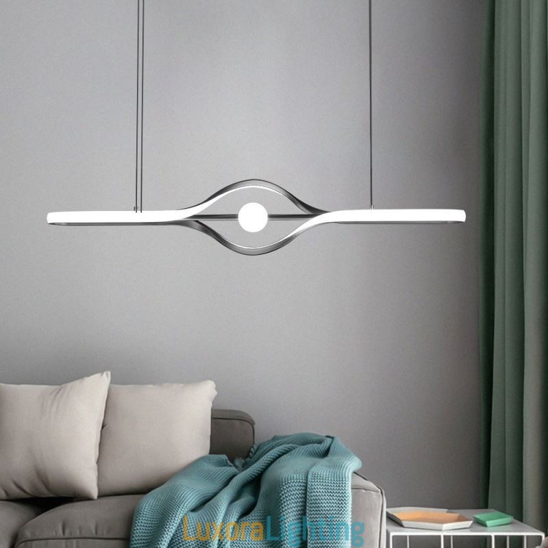 Designer Touch Decorative Modern Linear Pendant Light Long Strip Hanging Lamp