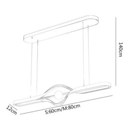 Designer Touch Decorative Modern Linear Pendant Light Long Strip Hanging Lamp