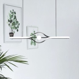 Designer Touch Decorative Modern Linear Pendant Light Long Strip Hanging Lamp