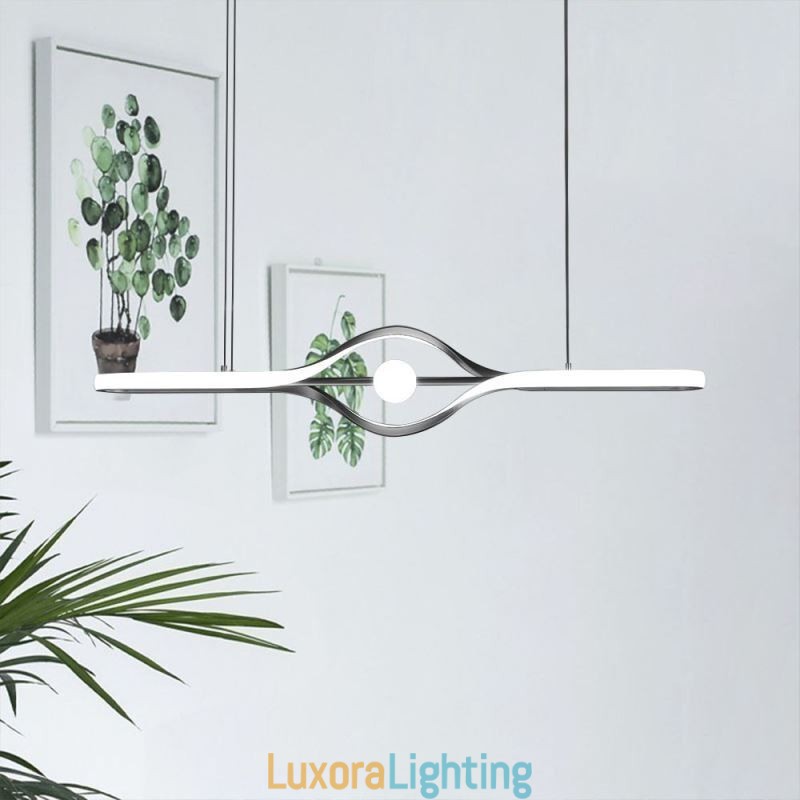 Designer Touch Decorative Modern Linear Pendant Light Long Strip Hanging Lamp