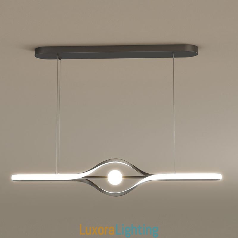 Designer Touch Decorative Modern Linear Pendant Light Long Strip Hanging Lamp