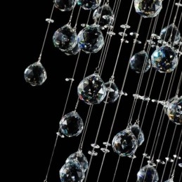 Designer Touch Decorative Modern Crystal Chandelier Flush Mount Ceiling Light