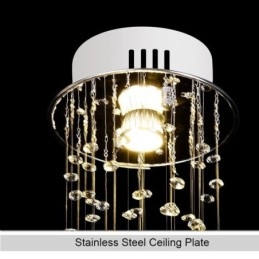 Designer Touch Decorative Luxury Large Chandelier Modern Crystal Flush Mount Ceiling Light Fixtures