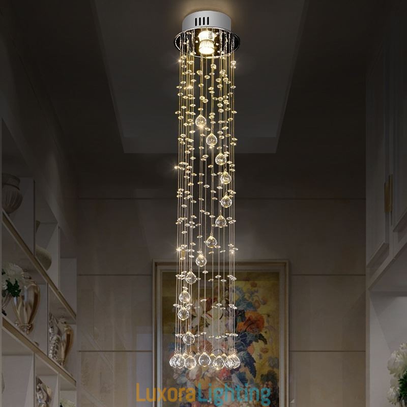 Designer Touch Decorative Luxury Large Chandelier Modern Crystal Flush Mount Ceiling Light Fixtures