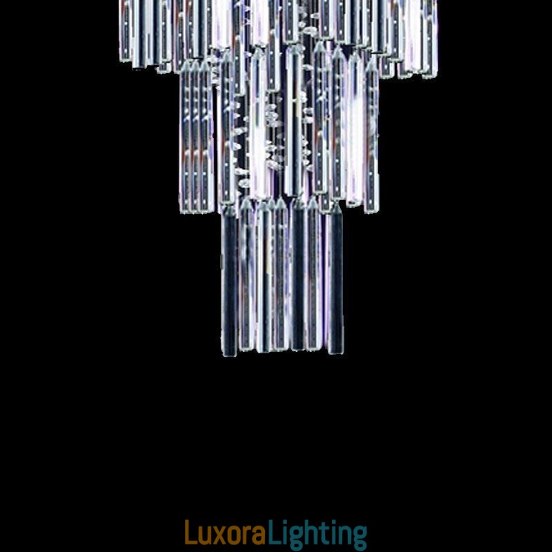 Designer Touch Decorative Modern Square Crystal Chandelier Contemporary Elegant Ceiling Light Fixture Duplex Stair