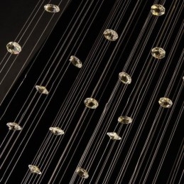 Designer Touch Decorative Crystal Chandelier Contemporary Elegant Ceiling Light Fixture Duplex Stair