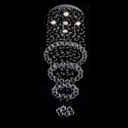 Designer Touch Decorative Crystal Chandelier Contemporary Elegant Ceiling Light Fixture Duplex Stair