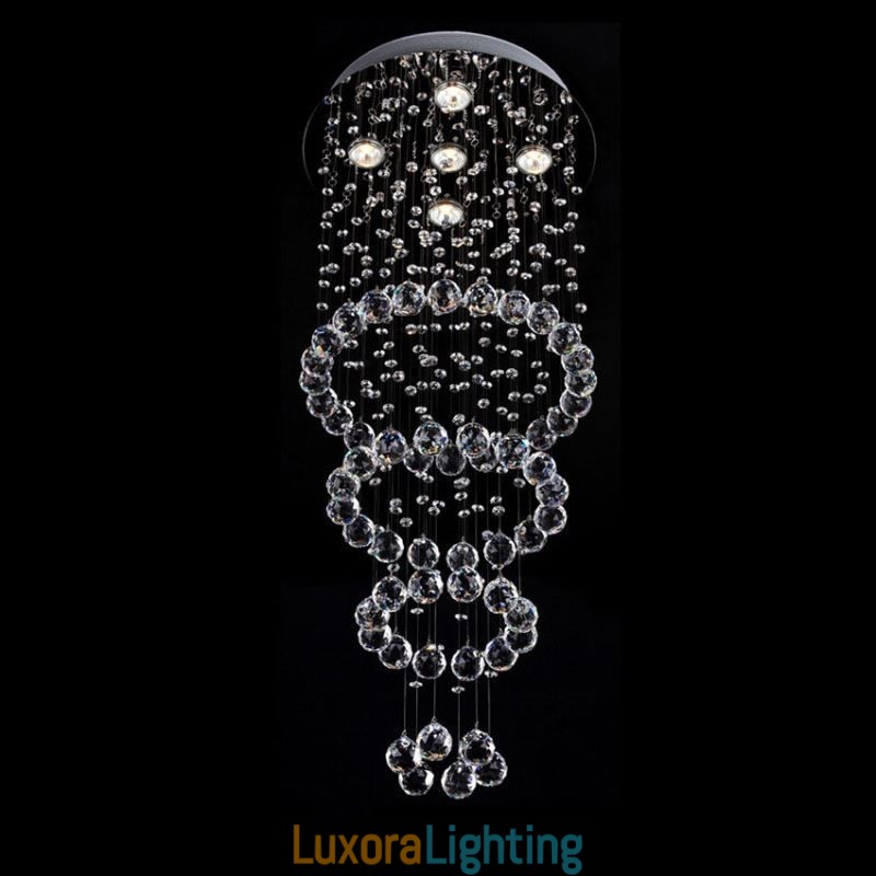 Designer Touch Decorative Crystal Chandelier Contemporary Elegant Ceiling Light Fixture Duplex Stair