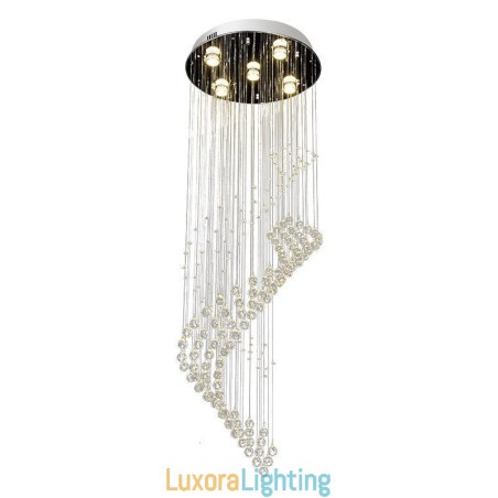 Designer Touch Decorative Elegant Crystal Chandelier Raindrop Ceiling Lights Foyer