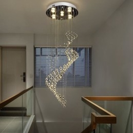 Designer Touch Decorative Elegant Crystal Chandelier Raindrop Ceiling Lights Foyer