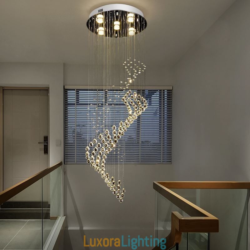 Designer Touch Decorative Elegant Crystal Chandelier Raindrop Ceiling Lights Foyer