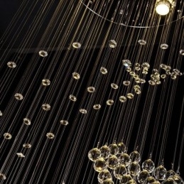 Designer Touch Decorative Elegant Crystal Chandelier Raindrop Ceiling Lights Foyer