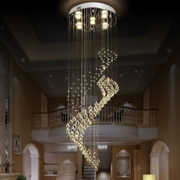 Designer Touch Decorative Elegant Crystal Chandelier Raindrop Ceiling Lights Foyer