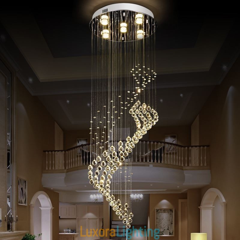 Designer Touch Decorative Elegant Crystal Chandelier Raindrop Ceiling Lights Foyer