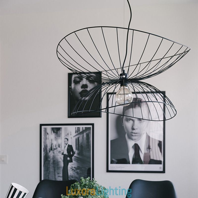 Designer Touch Decorative Modern Hat Chandelier Minimalist Decor Pendant Light 1 Light