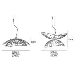 Designer Touch Decorative Modern Hat Chandelier Minimalist Decor Pendant Light 1 Light