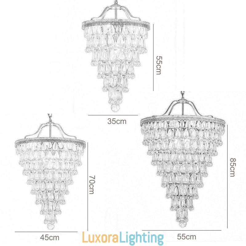 Designer Touch Decorative American Crystal Ceiling Light Country Retro Round Pendant Light