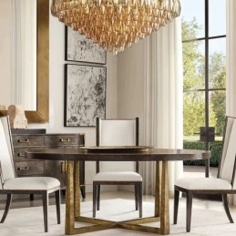 Designer Touch Decorative American Pendant Light Glass Ceiling Light Amber Transparent 90cm 14 Lights