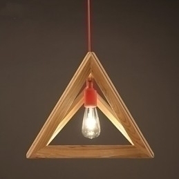 Designer Touch Decorative Nordic Wood Chandelier Cafe Clothing Creative Retro Oak Chandelier