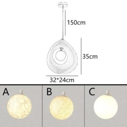 Designer Touch Decorative Resin Pendant Light Modern Simple Ceiling Lamp