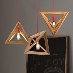 Designer Touch Decorative Nordic Wood Chandelier Cafe Clothing Creative Retro Oak Chandelier