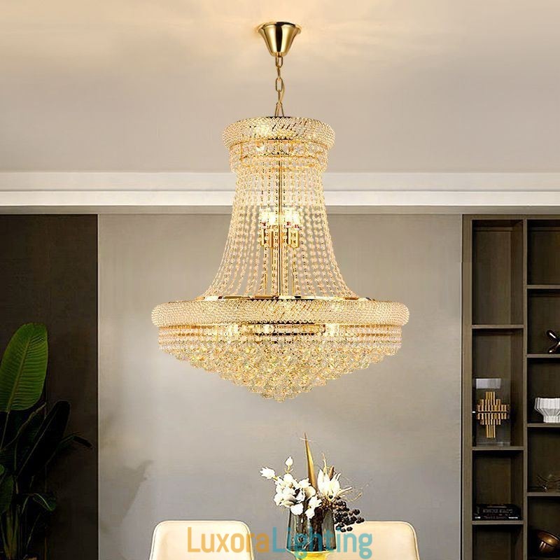 Designer Touch Decorative Crystal Pendant Light Modern Duplex Ceiling Light