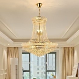 Designer Touch Decorative Crystal Pendant Light Modern Duplex Ceiling Light