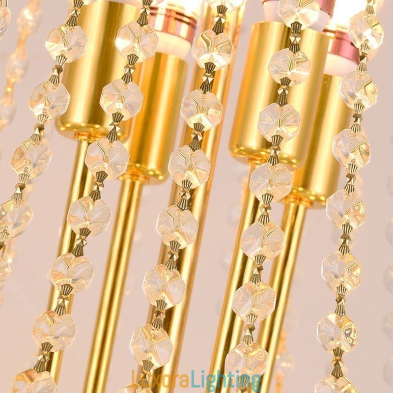 Designer Touch Decorative Crystal Pendant Light Modern Duplex Ceiling Light