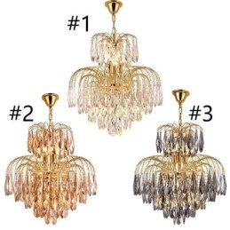 Designer Touch Decorative Crystal Pendant Light Contemporary Duplex Ceiling Light