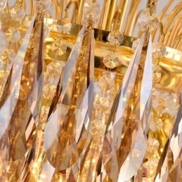 Designer Touch Decorative Crystal Pendant Light Contemporary Duplex Ceiling Light