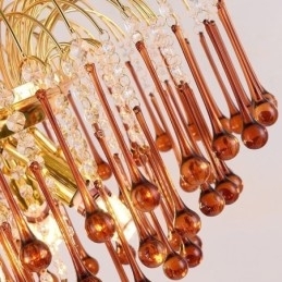 Designer Touch Decorative Crystal Pendant Light Elegant Duplex Ceiling Light