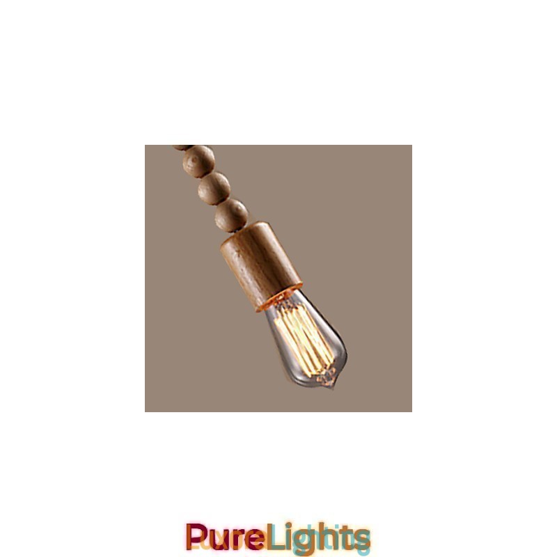 Designer Touch Decorative Chandelier Mini Style Traditional Classic Wood Bamboo