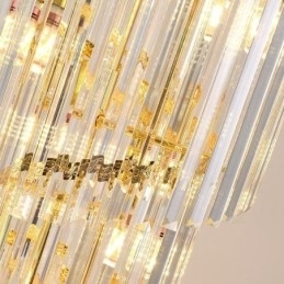 Designer Touch Decorative Tapered Crystal Pendant Light Duplex Ceiling Light