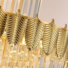 Designer Touch Decorative Tapered Crystal Pendant Light Duplex Ceiling Light