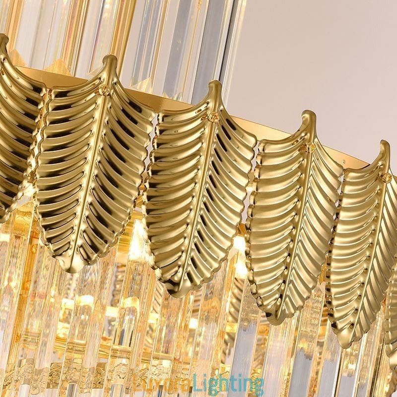 Designer Touch Decorative Tapered Crystal Pendant Light Duplex Ceiling Light