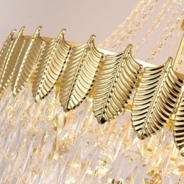 Designer Touch Decorative Tapered Crystal Pendant Light Eye catching Duplex Ceiling Light