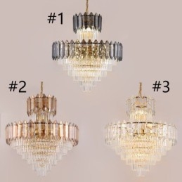 Designer Touch Decorative Tapered Crystal Pendant Light Duplex Ceiling Light