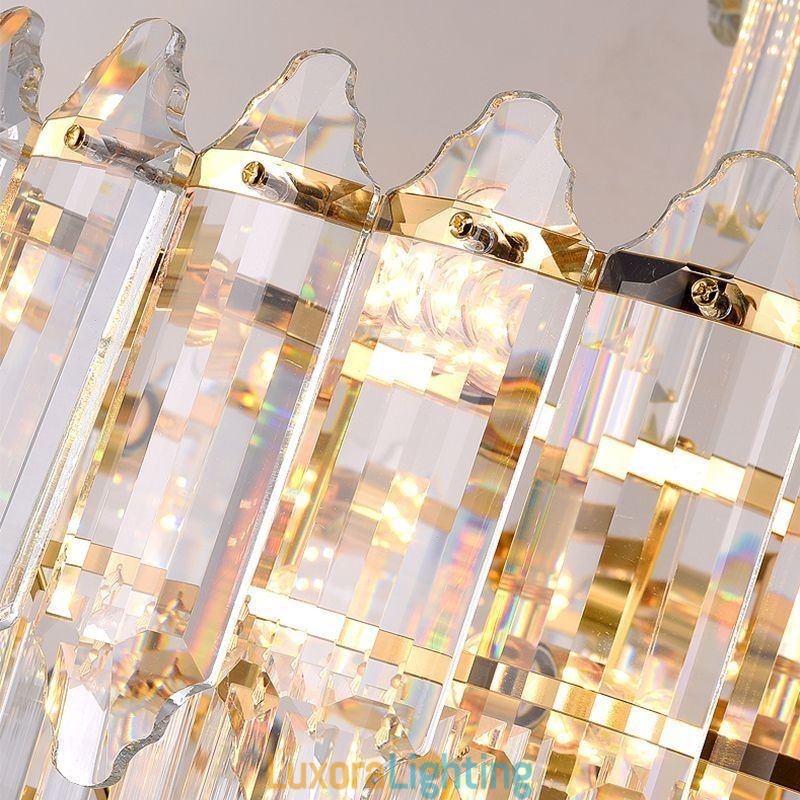 Designer Touch Decorative Tapered Crystal Pendant Light Duplex Ceiling Light