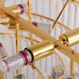 Designer Touch Decorative Tapered Crystal Pendant Light Duplex Ceiling Light