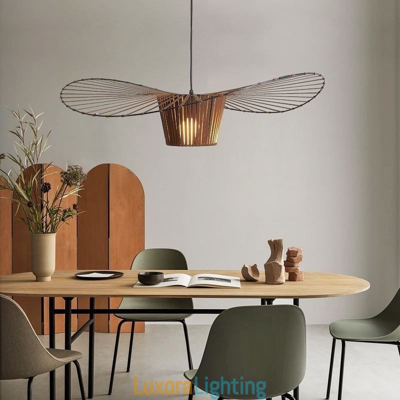 Designer Touch Decorative Pendant Light Modern Simple Single Iron Art Hat Shape Ceiling Light