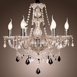 Designer Touch Decorative Rustic Lodge Crystal Others Glass Chandelier