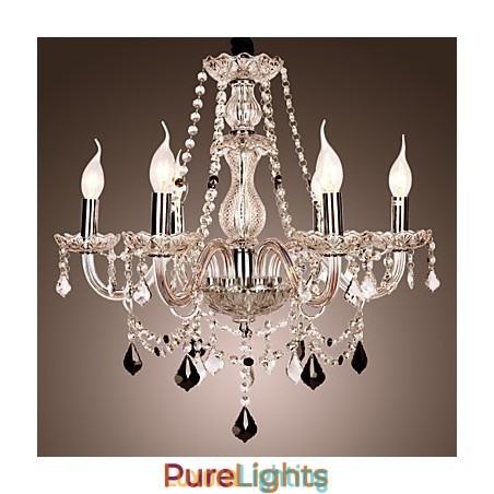 Designer Touch Decorative Rustic Lodge Crystal Others Glass Chandelier