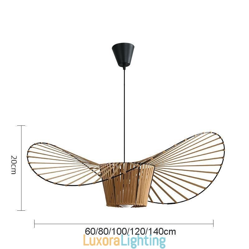 Designer Touch Decorative Pendant Light Modern Simple Single Iron Art Hat Shape Ceiling Light