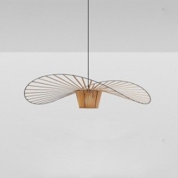 Designer Touch Decorative Pendant Light Modern Simple Single Iron Art Hat Shape Ceiling Light