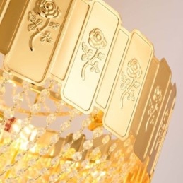 Designer Touch Decorative Gold Crystal Pendant Light Elegant Decrative Ceiling Light