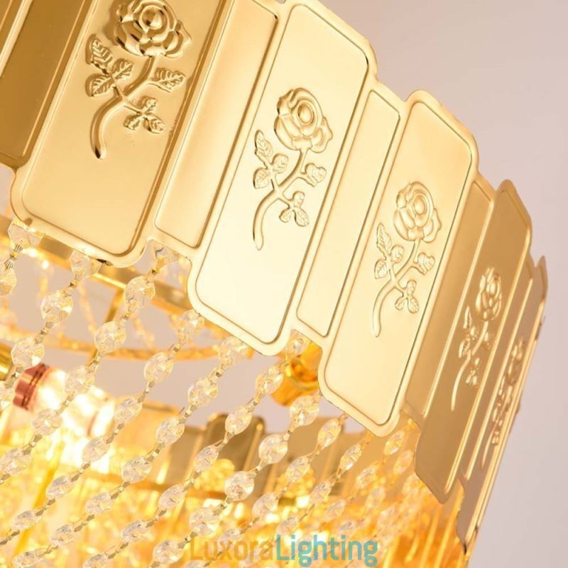 Designer Touch Decorative Gold Crystal Pendant Light Elegant Decrative Ceiling Light
