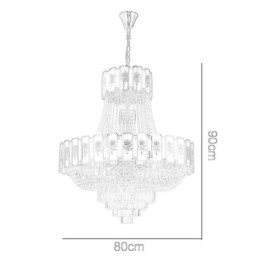 Designer Touch Decorative Gold Crystal Pendant Light Elegant Decrative Ceiling Light