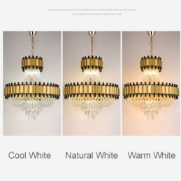 Designer Touch Decorative Crystal Pendant Light Gold Luxury Decrative Ceiling Lamp