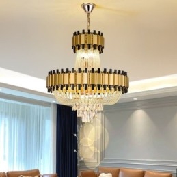 Designer Touch Decorative Crystal Pendant Light Gold Luxury Decrative Ceiling Lamp