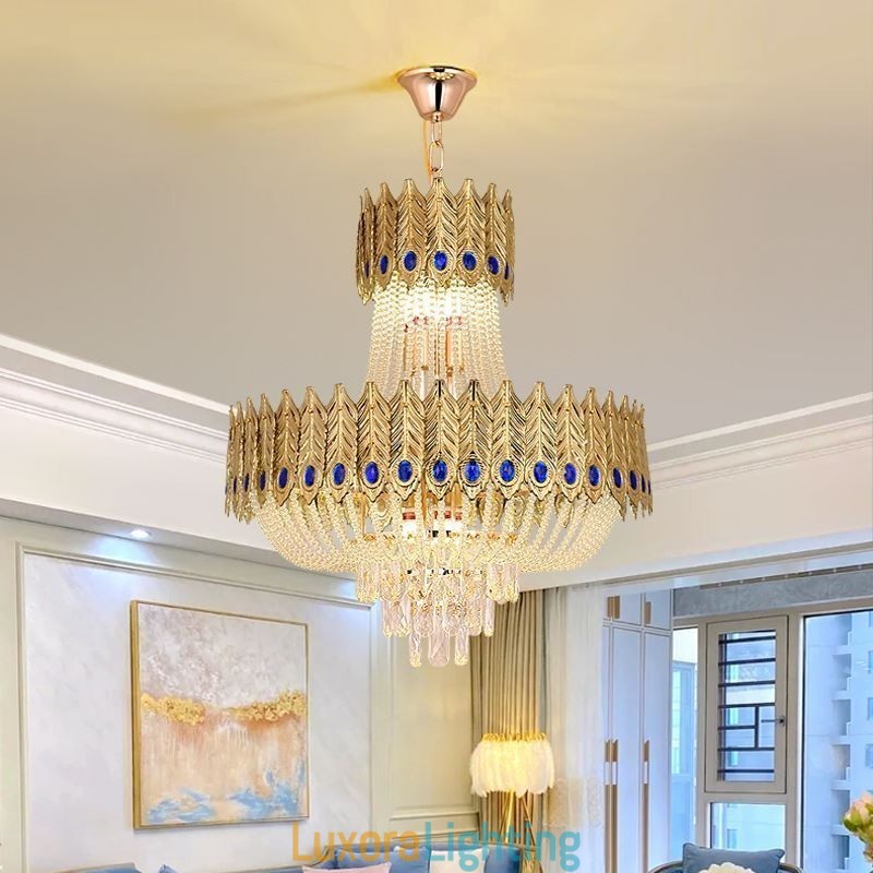 Designer Touch Decorative Crystal Pendant Light Luxury Decrative Ceiling Light 60cm